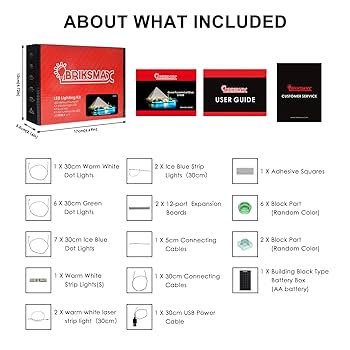 Amazon.co.jp: BRIKSMAX LED照明キット LEGO-21058 ギザの大